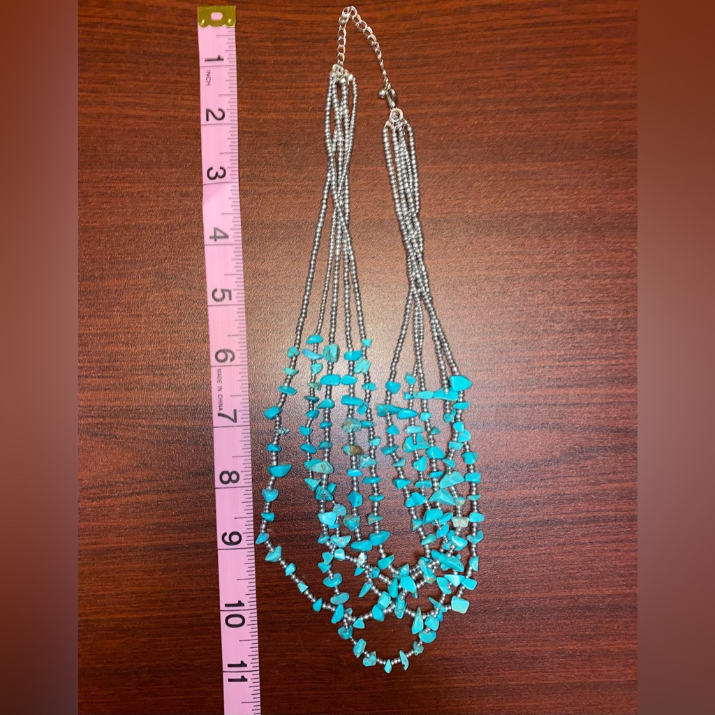 Faux Turquoise Necklace